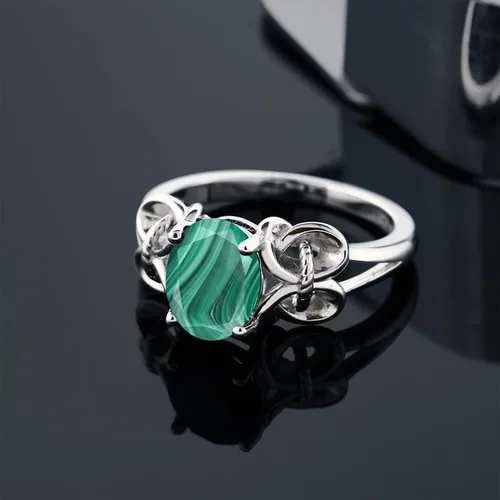 Miniatura 137 de Gem Stone King Anillo de compromiso ovalado con piedra natal para mujer, plata de ley 925, ovalado de 0.354 x 0.276 in, anillo de compromiso