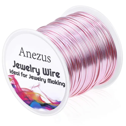 Miniatura 10 de Anezus anezus - Alambre de joyería de calibre 18 para hacer joyas, alambre de cobre resistente al deslustre, para suministros de fabricación