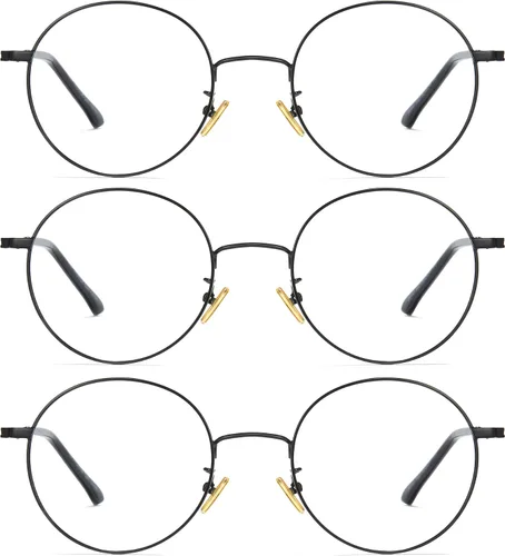 Miniatura 25 de Cyxus Gafas Redondas con Bloqueo de Luz Azul para Hombres y Mujeres, Marco de Alambre, Ultraligeras, Cómodas, para Oficina, Computadora