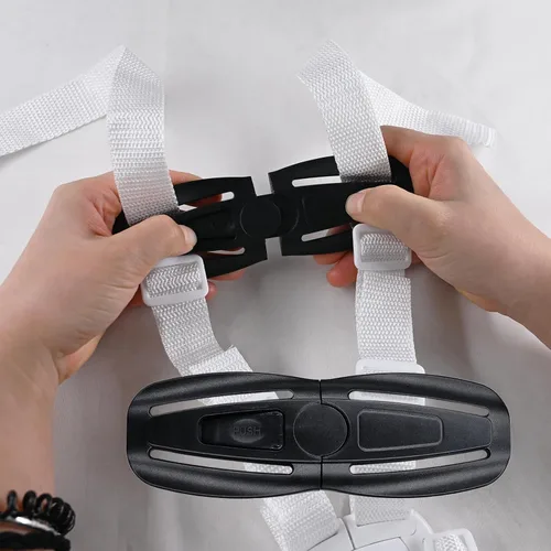 Miniatura 4 de LiXiongBao Arnés de pecho de asiento para niños, hebilla de bloqueo para cochecito de bebé, reemplazo universal para bebés y niños, piezas