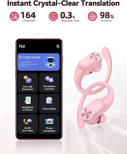 Miniatura 4 de PocBuds Auriculares Bluetooth Inalámbricos 80hrs Tiempo de Reproducción Estuche de Carga Inalámbrica Pantalla Digital Auriculares Deportivos