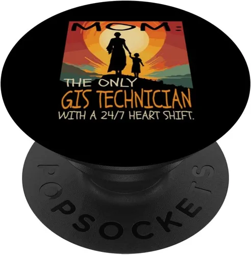 Miniatura 6 de GIS Technician Job & Día de la Madre diseño lindo PopSockets MagSafe PopGrip para iPhone