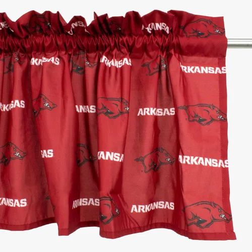 Miniatura 2 de College Covers Everything Comfy Arkansas Razorbacks - Cenefa de cortina estampada - 84 x 15 pulgadas