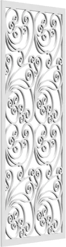 Miniatura 101 de 9 3/8"W x 24 3/8"H x 1/4"T Marilla Decorativos Paneles de Pared de Madera Calado, Abedul