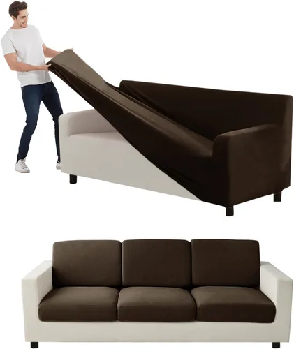 Miniatura 34 de Funda para Sofá de Terciopelo, Fundas Elásticas para Sofá para Funda Principal Separada/Respaldos y Cojines de Asiento, Funda para Sofá, para Fundas