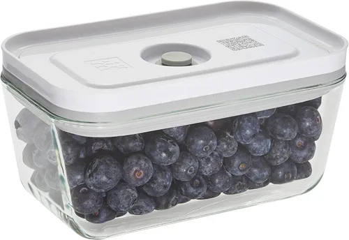 ZWILLING Fresh & Save Recipiente hermético de vidrio para almacenamiento de alimentos, contenedor de preparación de comidas, tamaño mediano