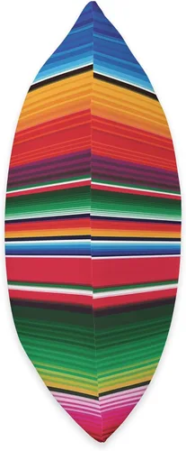 Miniatura 2 de Poncho mexicano Serape Latino Apparel Co Mexicano Serape Poncho Almohada de mancha, 16.0 x 16.0 in, multicolor