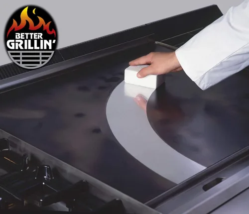 Miniatura 8 de Better Grillin - Limpiador de parrilla de piedra, protege las manos y las uñas al fregar la parrilla/plancha con piedra de fregar