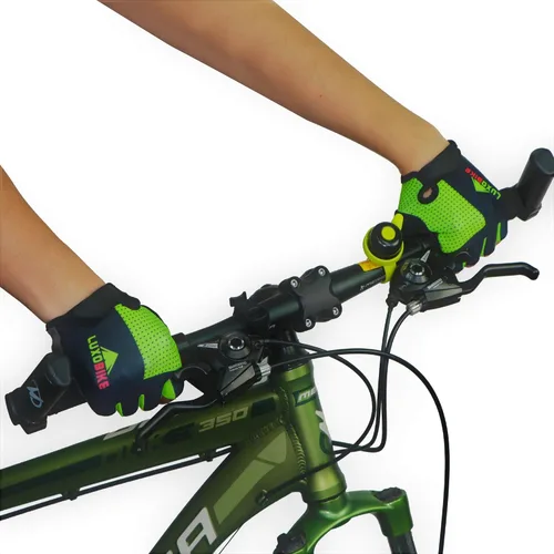Miniatura 6 de LuxoBike - Guantes de ciclismo, guantes de bicicleta de montaña, guantes de bicicleta Antideslizante, absorción de golpes, acolchado, transpirable