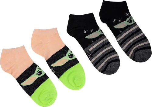 Miniatura 3 de Star Wars The Mandalorian The Child Baby Yoda Juniors - Calcetines de tobillo (6 unidades), Multi, 4-10