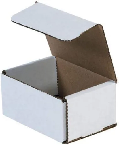 Miniatura 2 de Secure Seal Cajas de envío – Sobres de 5 x 5 x 3 pulgadas – Embalaje de cartón corrugado plegable blanco para correo, mudanza, almacenamiento