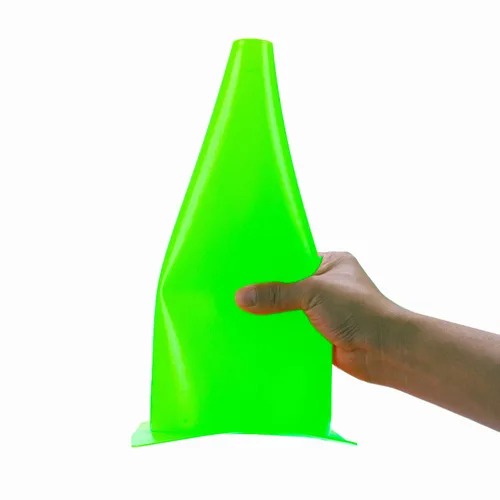 Miniatura 7 de Conos deportivos de entrenamiento de tráfico de 12 pulgadas, [paquete de 10] conos de seguridad verdes, conos de baloncesto de fútbol para taladros