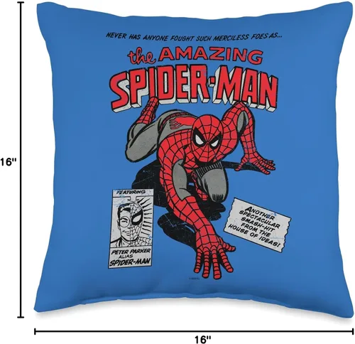 Miniatura 4 de Marvel Amazing Spider-Man - Cojín de cojín de cómic, 16.0 x 16.0 in, multicolor