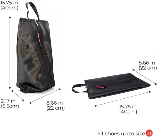 Miniatura 4 de pack all Bolsa de zapatos para viajes, bolsa de zapatos resistente al agua para gimnasio, bolsa de tacos de fútbol resistente al olor para deportes