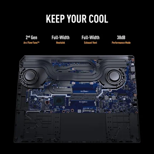 Miniatura 6 de ASUS TUF A16 Laptop para juegos – Pantalla QHD+ IPS de 16 pulgadas 240Hz 3 ms – Ryzen 9 7940HS – RX7700S Beat RTX 4060 – Teclado retroiluminado RGB