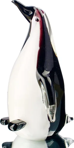 Miniatura 6 de Hophen - Figura de pingüino de cristal soplada hecha a mano, escultura de pingüino de cristal, estatua de animal, adornos coleccionables