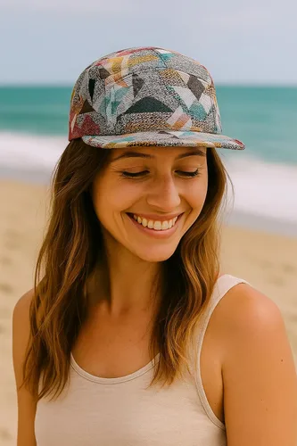 Miniatura 133 de Gorra de 5 paneles Diseños únicos multicolor Gorras para hombres y mujeres Grande o XL