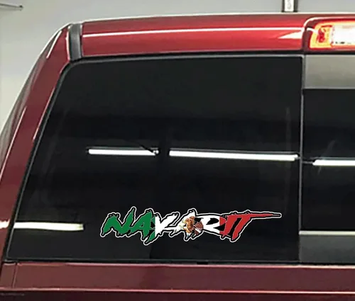 Nayarit - Adhesivo adhesivo para ventana, parabrisas, camión, SUV, MX Bandera, Estado mexicano (9 pulgadas de ancho)