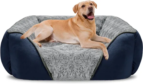 Miniatura 35 de INVENHO Cama XXL para perros grandes, medianos y pequeños, cama rectangular lavable para perro, cama ortopédica para perros, cama suave y relajante