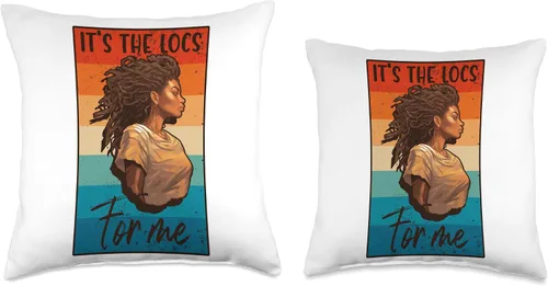 Miniatura 3 de Locs Afro Dreadlocks Love Natural Beauty Hair It's the Locs for Me Afro Hair - Almohada negra americana africana, 16 x 16 pulgadas, multicolor