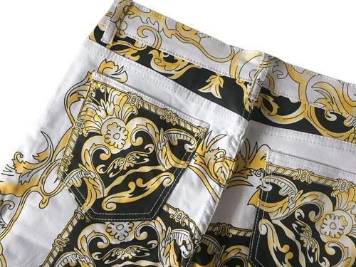 Miniatura 94 de Enrica Pantalones vaqueros estampados casuales para hombre