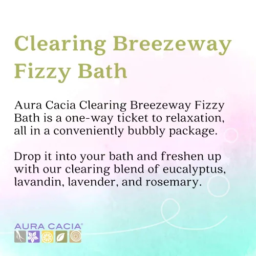 Miniatura 2 de Aura Cacia Clearing Breezeway - Baño con gas GC/MS probado para pureza 2.5 oz (70.9g)