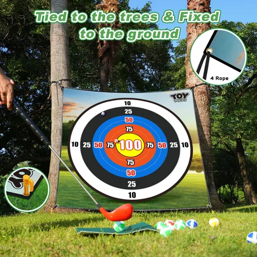 Miniatura 3 de TOY Life Chipping - Tapetes de práctica de golf, juego de golf, tapete de entrenamiento para interiores y exteriores, para adultos, familia, niños