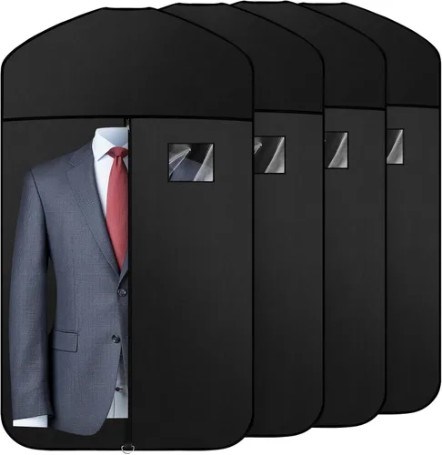 Miniatura 8 de Bolsa de tela Oxford de alta calidad para colgar ropa, bolsa de viaje con ventana transparente para trajes, abrigos, camisetas, chaquetas