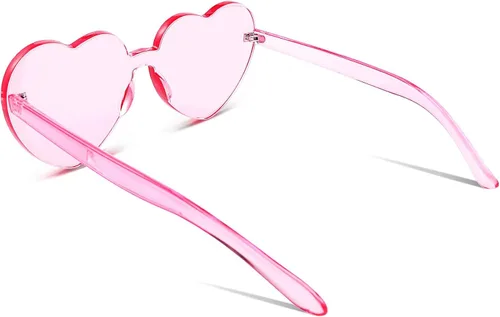 Miniatura 2 de FEISEDY Gafas de sol sin montura en forma de corazón para mujer, gafas de amor a la moda B2419