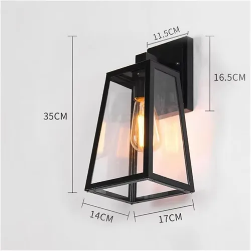 Miniatura 2 de American Nordic Industrial Retro Iron Restaurant Aisle Outdoor Porch Lampara,Modern