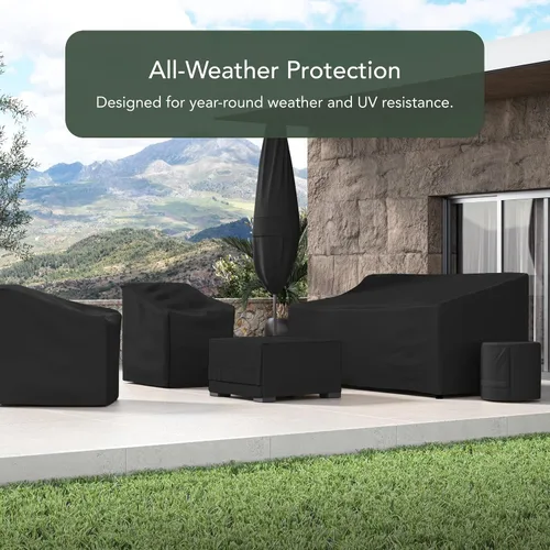 Miniatura 3 de Covermates Ultima - Funda para silla de exterior, resistente al agua y a los desgarros, protección para muebles de patio, poliéster 600D, rejillas