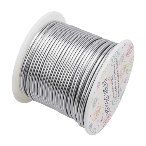 Miniatura 14 de BENECREAT -Alambre de aluminio para joyería de calibre 9, 55 pies, alambre metálico flexible para esculpir, ideal para manualidades de Halloween