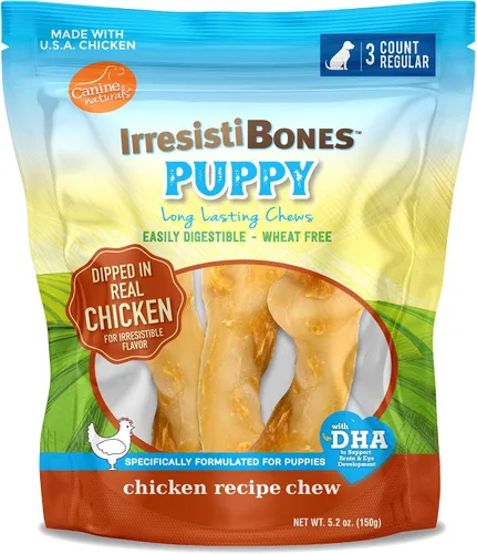 Miniatura 7 de Canine Naturals IrresistiBONES - Masticable de pollo de larga duración, hecho de pollo criado en Estados Unidos, con un revestimiento de carne real