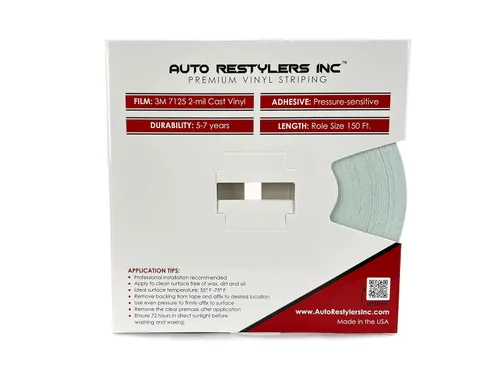 Miniatura 3 de 3M 1/4" x 150' Cinta de vinilo para automóviles (gris medio)