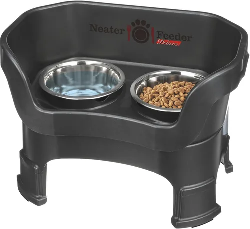 Miniatura 26 de Neater Feeder Deluxe - Tazones elevados para perros grandes a prueba de desorden – Fabricado en Estados Unidos – Soporte elevado para comida