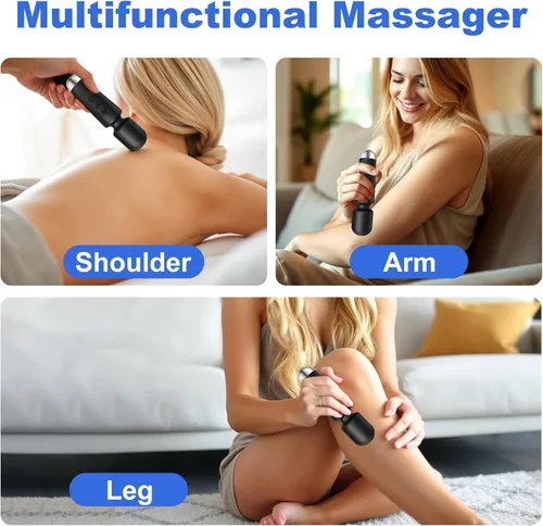 Miniatura 7 de Personal Massager, Micro Wireless Massager, Powerful Combination of Functions, Waterproof and Portable, Suitable for Neck, Leg and Hand Pain, Deep