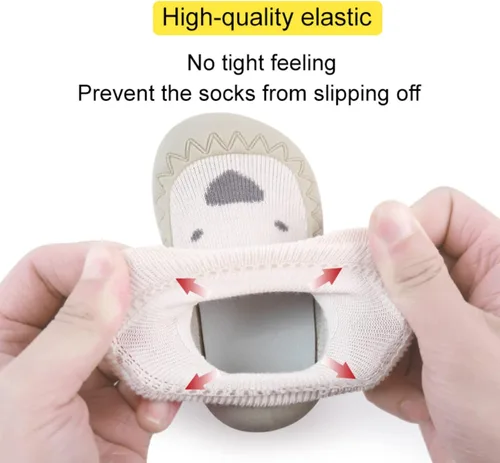 Miniatura 4 de Zapatos de calcetín antideslizantes para bebés y niñas, 2 pares