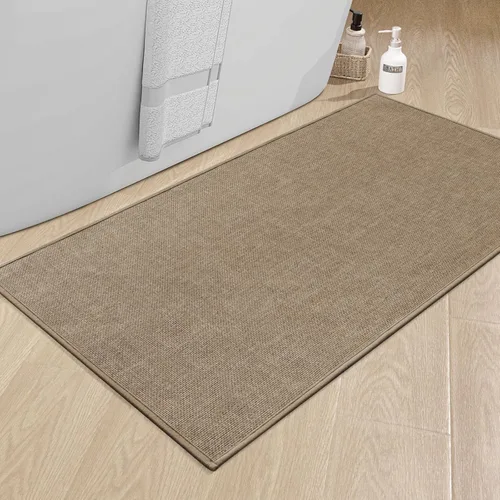Miniatura 45 de chakme Alfombras de Baño 24x17, Alfombra de Baño Ultra Delgada Antideslizante Pequeña de Secado Rápido Absorbente para Piso de Baño