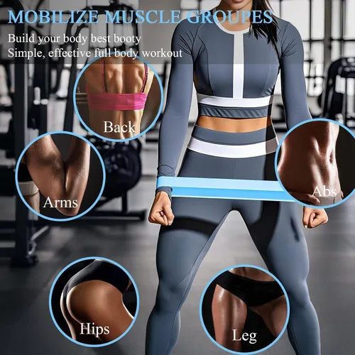 Miniatura 4 de 1 5 Pack Resistance Bands for Working Out, Workout Equipment, Exercise Bands for Home Gym & Stretching, Pilates Equipment, Fitness Equipment
