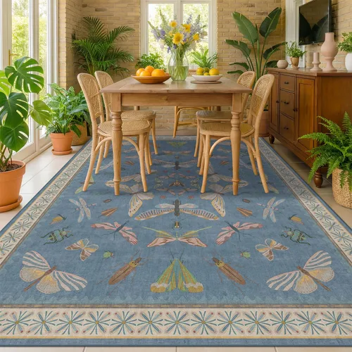 Miniatura 26 de Hazo Haus Alfombra de Baño Bohemia Lavable 2x3, Alfombras Pequeñas para Cocina, Tocador, Puerta Principal Entrada Interior, Antideslizante Pelo Bajo