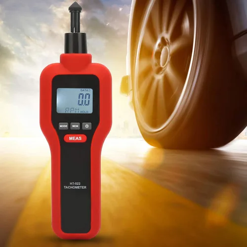 Miniatura 6 de Mano sin contacto 2-99999 & Contacto 2-19999 LCD Digital Tacómetro Tach Rotar Medidor de velocidad para pruebas sin contacto y contacto