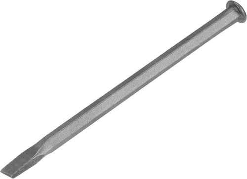 Miniatura 6 de uxcell Cincel de mampostería para roca de 9.8 pulgadas, cabeza de tallado plana, chorro de arena, acero al carbono medio para tallar piedra