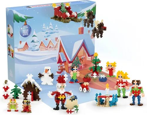 Miniatura 3 de PLUS PLUS Calendario de Adviento de Navidad 2025, 25 Juguetes de Construcción de Bloques para Niños, Mini Kits de Rompecabezas 3D, Divertidos