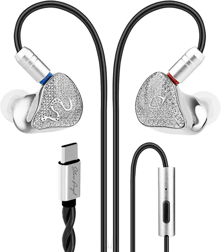 Miniatura 11 de SPA-SG - Auriculares con monitor de oído, audio acústico de 0.394 pulgadas + diafragma compuesto de poliuretano con imán interior DD HiFi