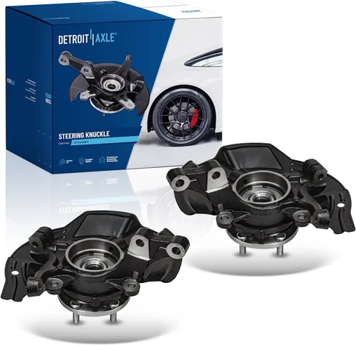 Miniatura 45 de Detroit Axle - Nudos de dirección delanteros de 2.5L de 2 piezas para Toyota 12-17 Camry, 2 nudos de dirección y conjunto de rodamiento de rueda