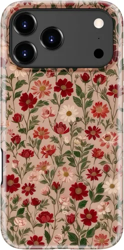 Miniatura 49 de Funda para iPhone 12 Mini, compatible con carga inalámbrica, protección de doble capa con elegante diseño de flores silvestres, silicona suave +