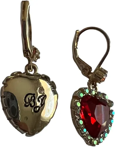 Miniatura 3 de Betsey Johnson - Pendientes colgantes de corazón