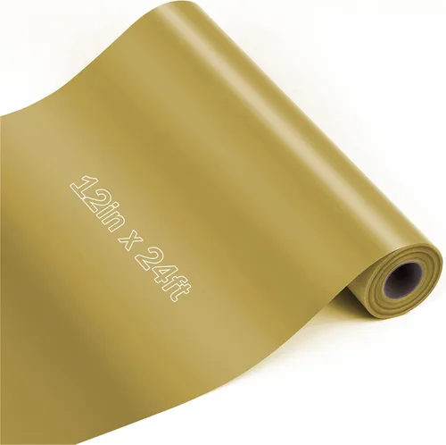 Flasoo Rollos de vinilo de transferencia de calor, vinilo HTV para planchar de 12 pulgadas x 24 pies para camisetas, compatible con todas las