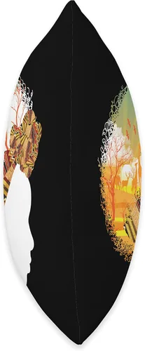 Miniatura 2 de Cool Love Afro American Melanin Culture Designs El mejor regalo de reina africana Almohada para mujer amante del safari de raíces negras, 16 x 16