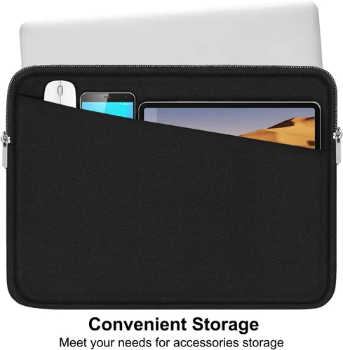 Miniatura 3 de Funda para portátil de 13.3 pulgadas, bolsa de transporte para computadora portátil de 14 pulgadas resistente, funda protectora compatible